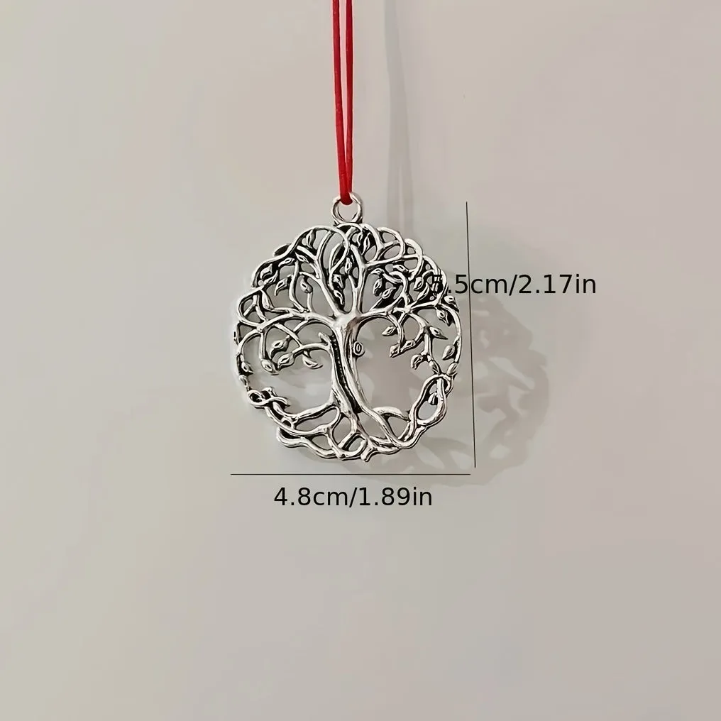 1pc Christmas Tree Ornament Alloy Metal Animal Life Tree Snowflake Ornament Pendant Home Decoration