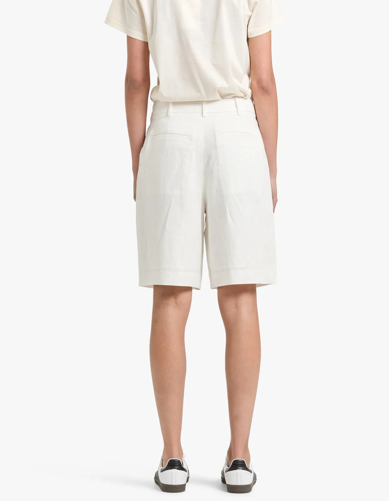 Aria Linen Short - Antique White