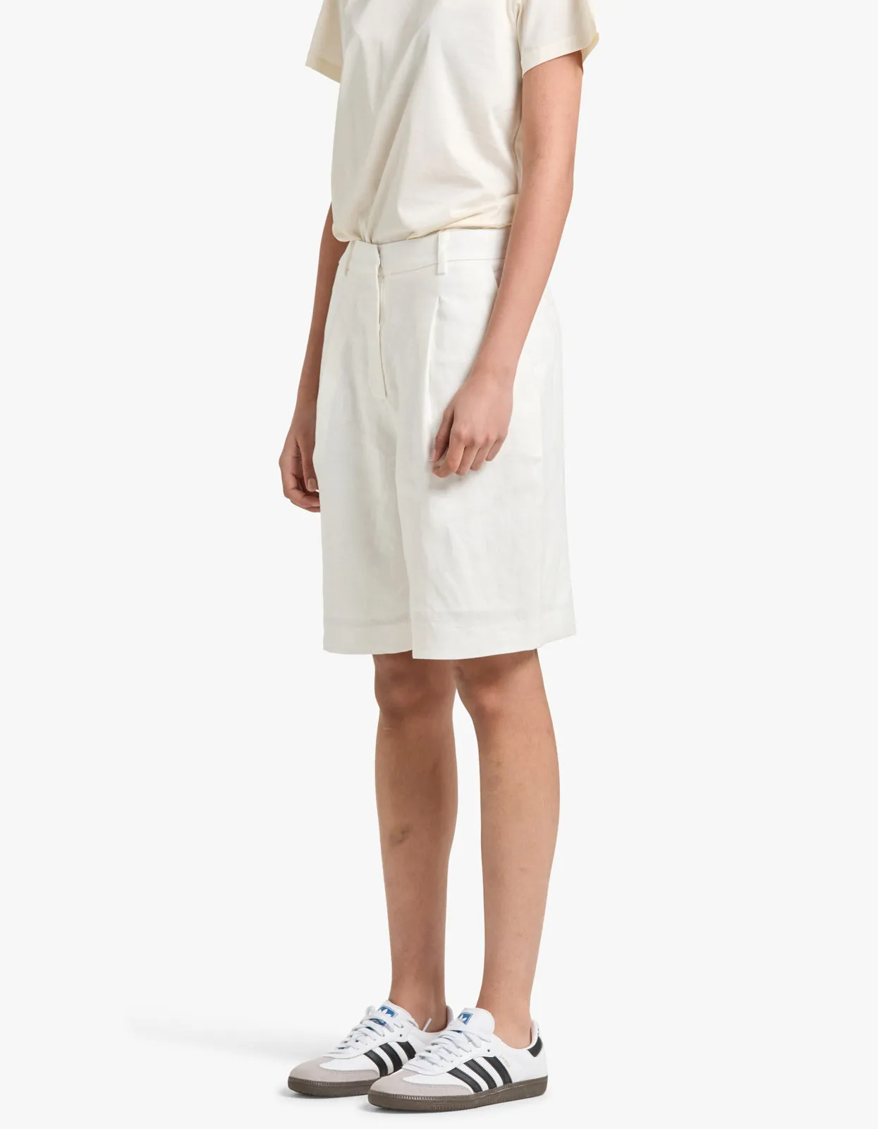 Aria Linen Short - Antique White