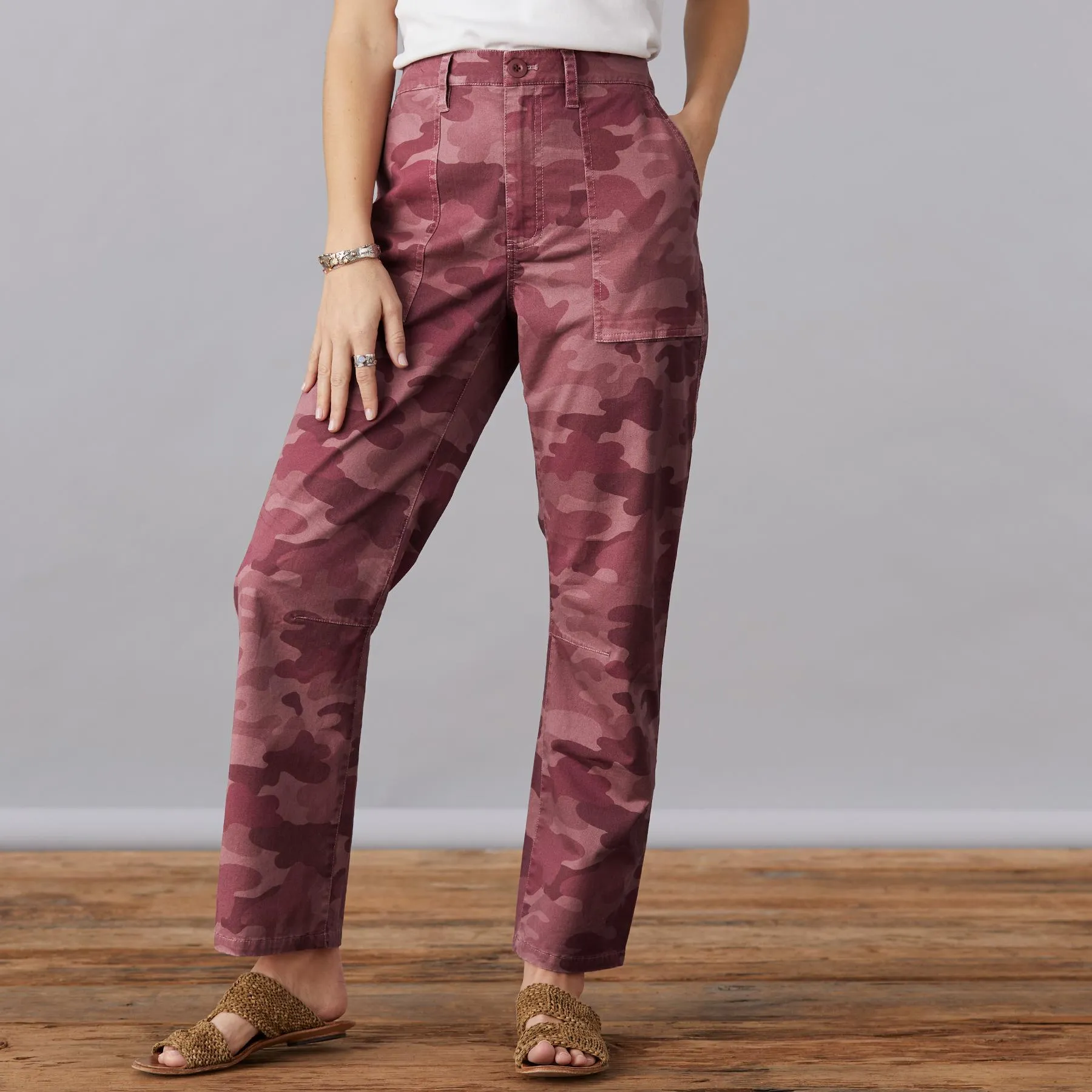 Ariel Camo Pants, Petite