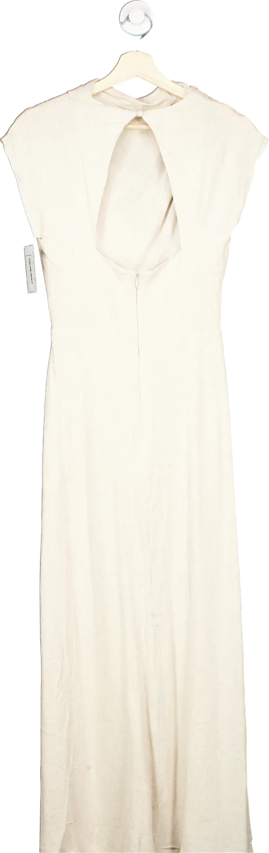 ASOS Cream Back Cut-out Midi Dress UK 8