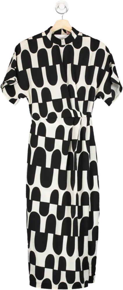 AX Paris Black & White Printed Dress UK 8