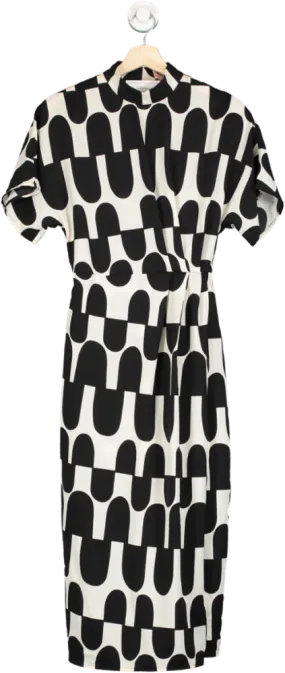 AX Paris Black & White Printed Dress UK 8