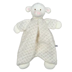 Bahbah the Lamb Baby Lovey with Organic Natural Rubber Teether Head