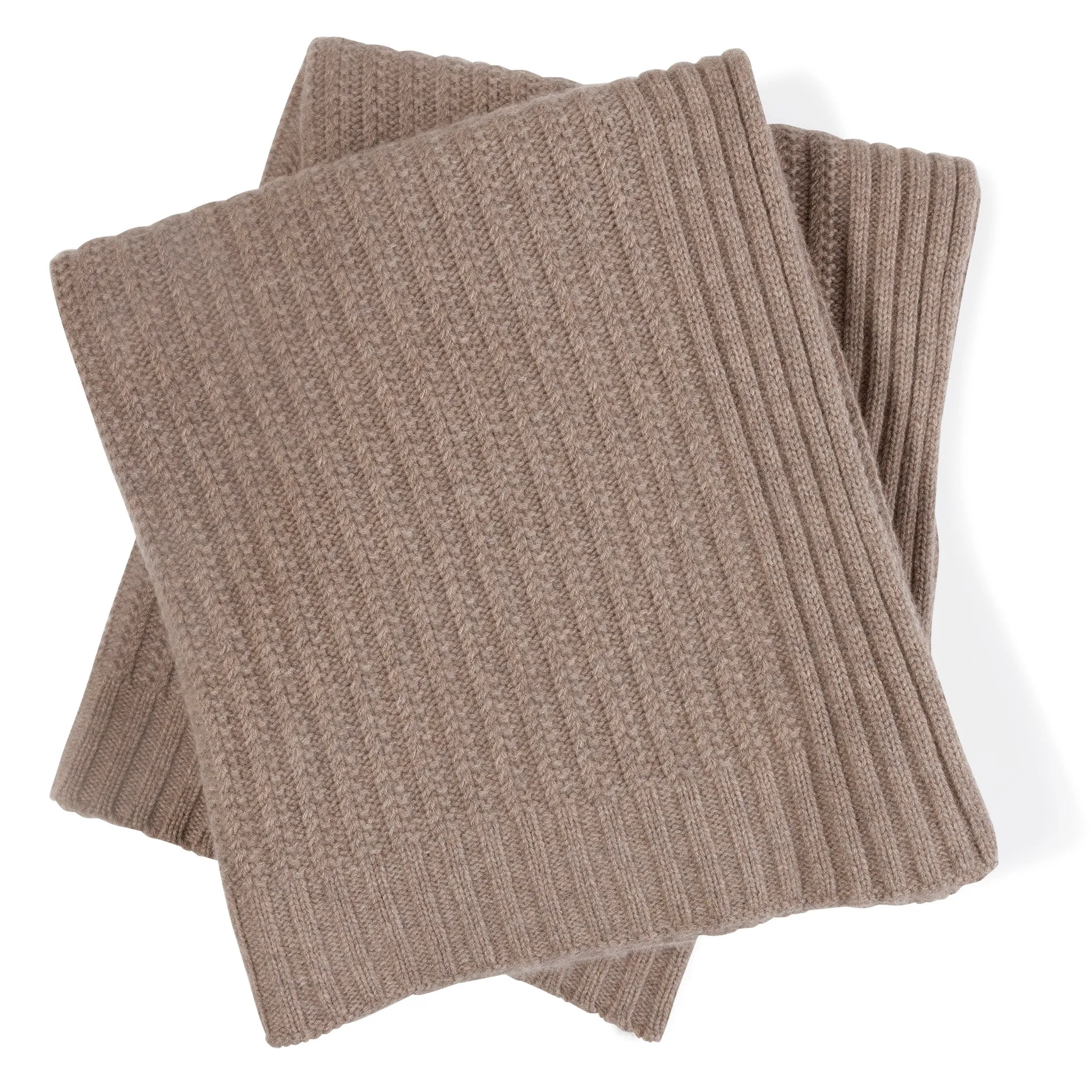 Biarritz Chunky Cable Knit Cashmere Throw