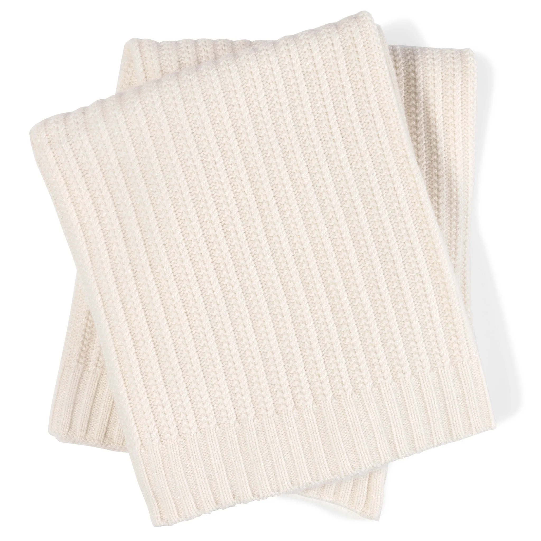 Biarritz Chunky Cable Knit Cashmere Throw