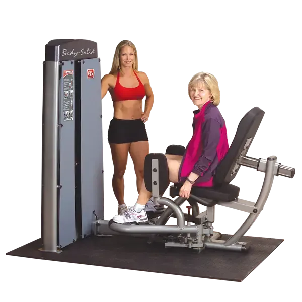 Body Solid DUAL INNER OUTER THIGH MACHINE, FREESTANDING, 210LB STACK