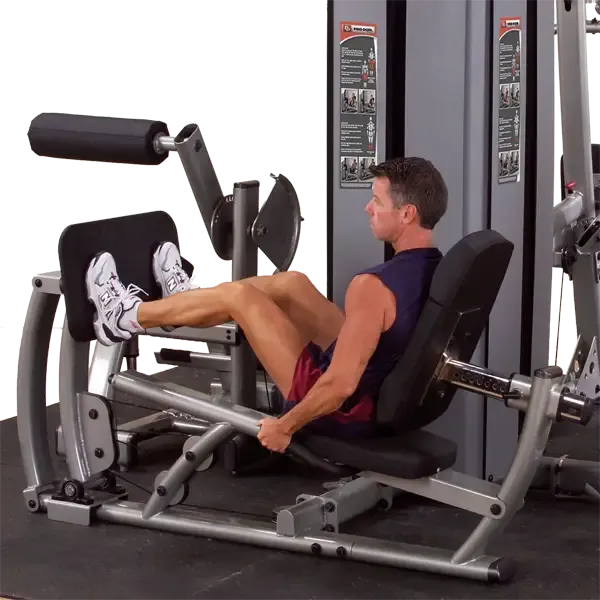 Body Solid Dual Leg/Calf Station, DGYM W STACK