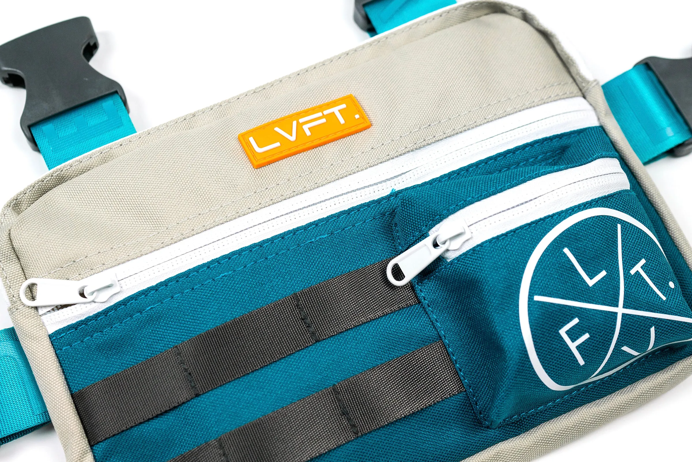 Chest Rig - Grey / Teal / Tan