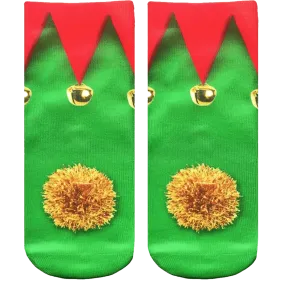 Christmas Elf Socks Unisex Ankle Socks