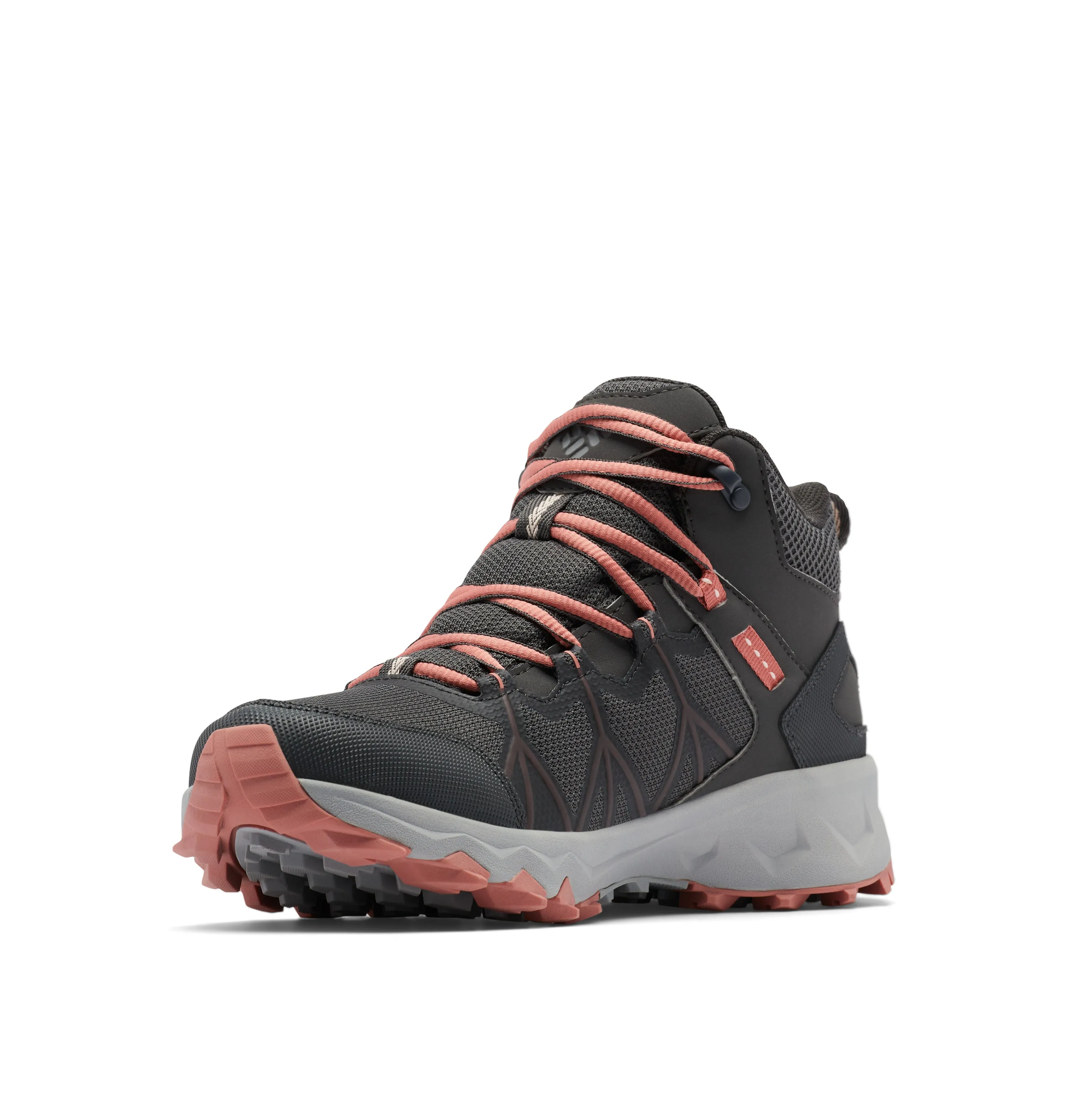 Columbia Women's Peakfreak II Outdry Waterproof Mid Trail Boots (Dark Grey/Dark Coral)