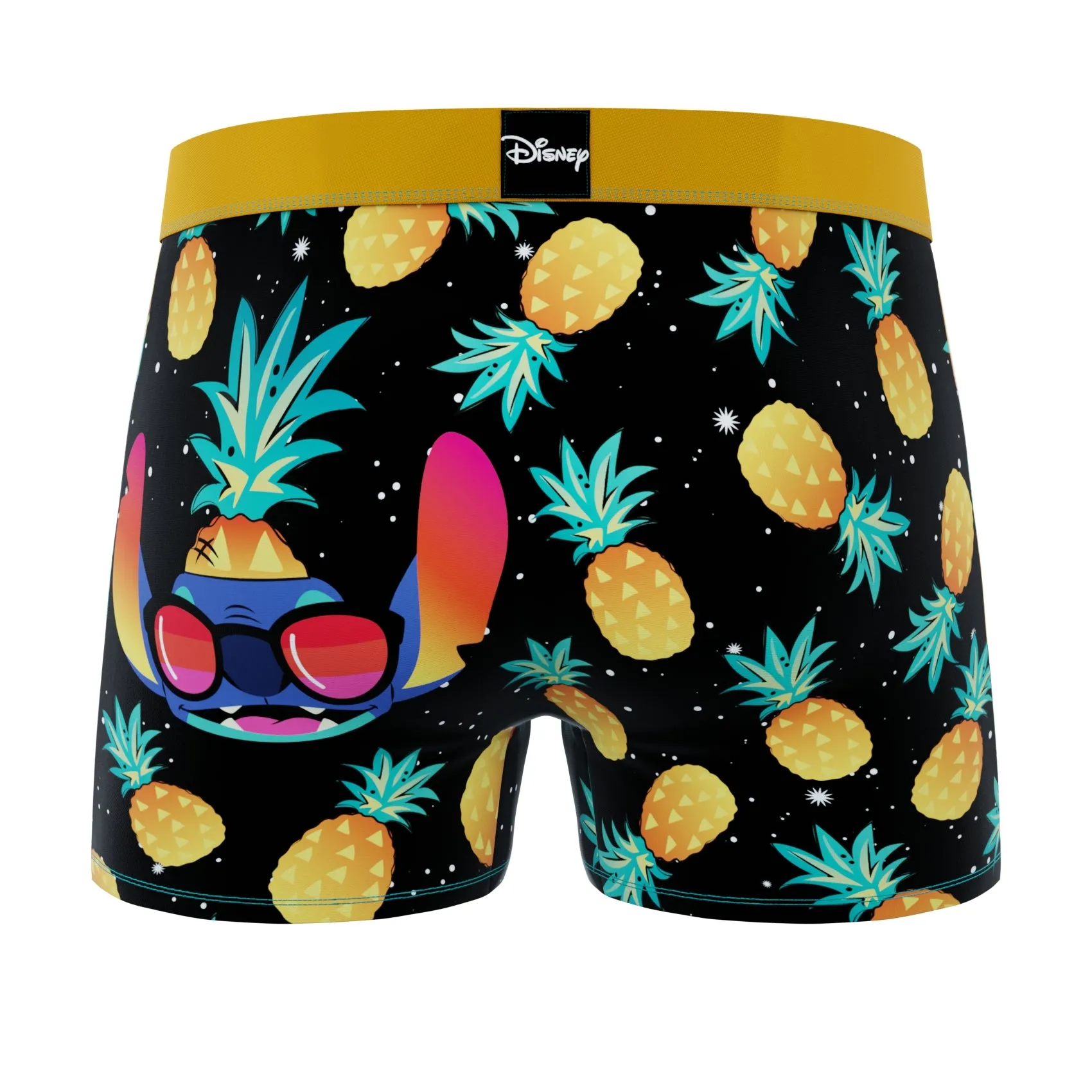 CRAZYBOXER Disney Lilo & Stitch Pineapple Men's Boxer Briefs (Creative Packaging)