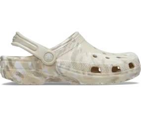 Crocs Unisex Classic Marbled Clog - Bone