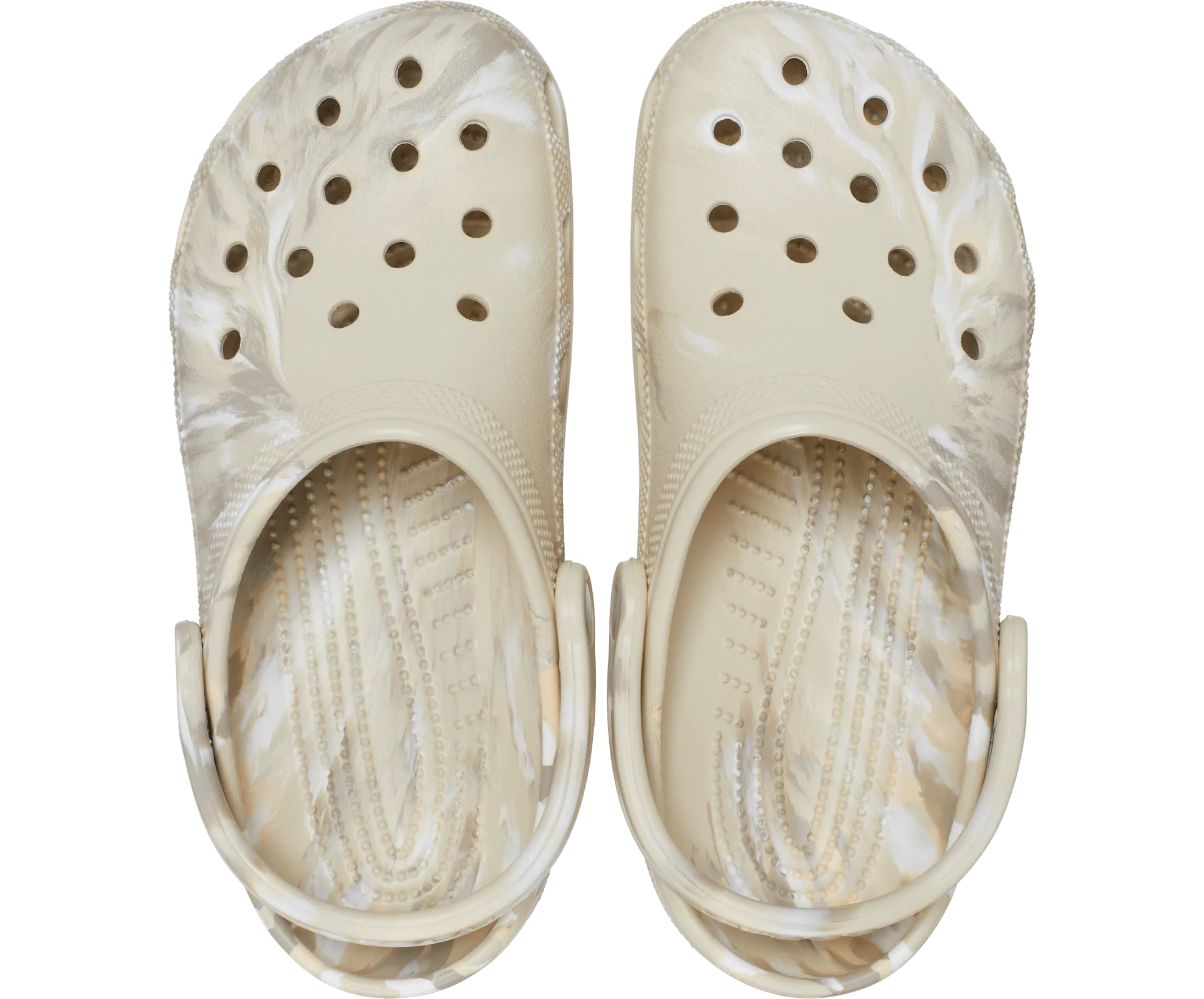 Crocs Unisex Classic Marbled Clog - Bone