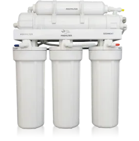 EWS - Reverse Osmosis Systems - RU500T35 5-Stage Filtration System and Booster Pump (w/ Dispenser)