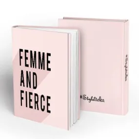 Femme And Fierce Pocket  Hardbound Notebook