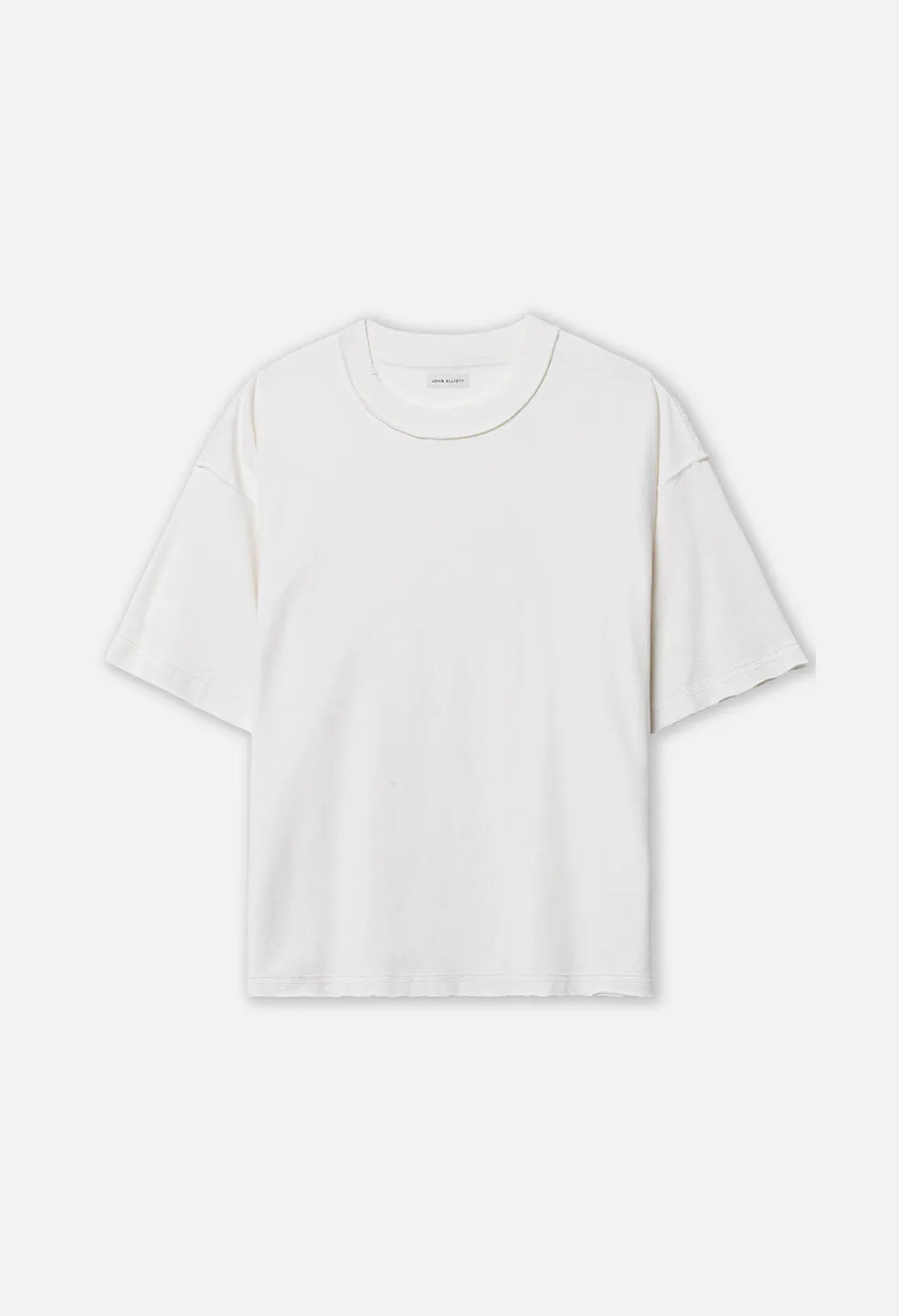 Folsom Reversed Cropped Tee / Vintage White