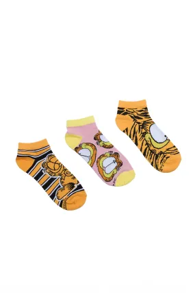 Garfield Printed Ankle Socks 3-Pack