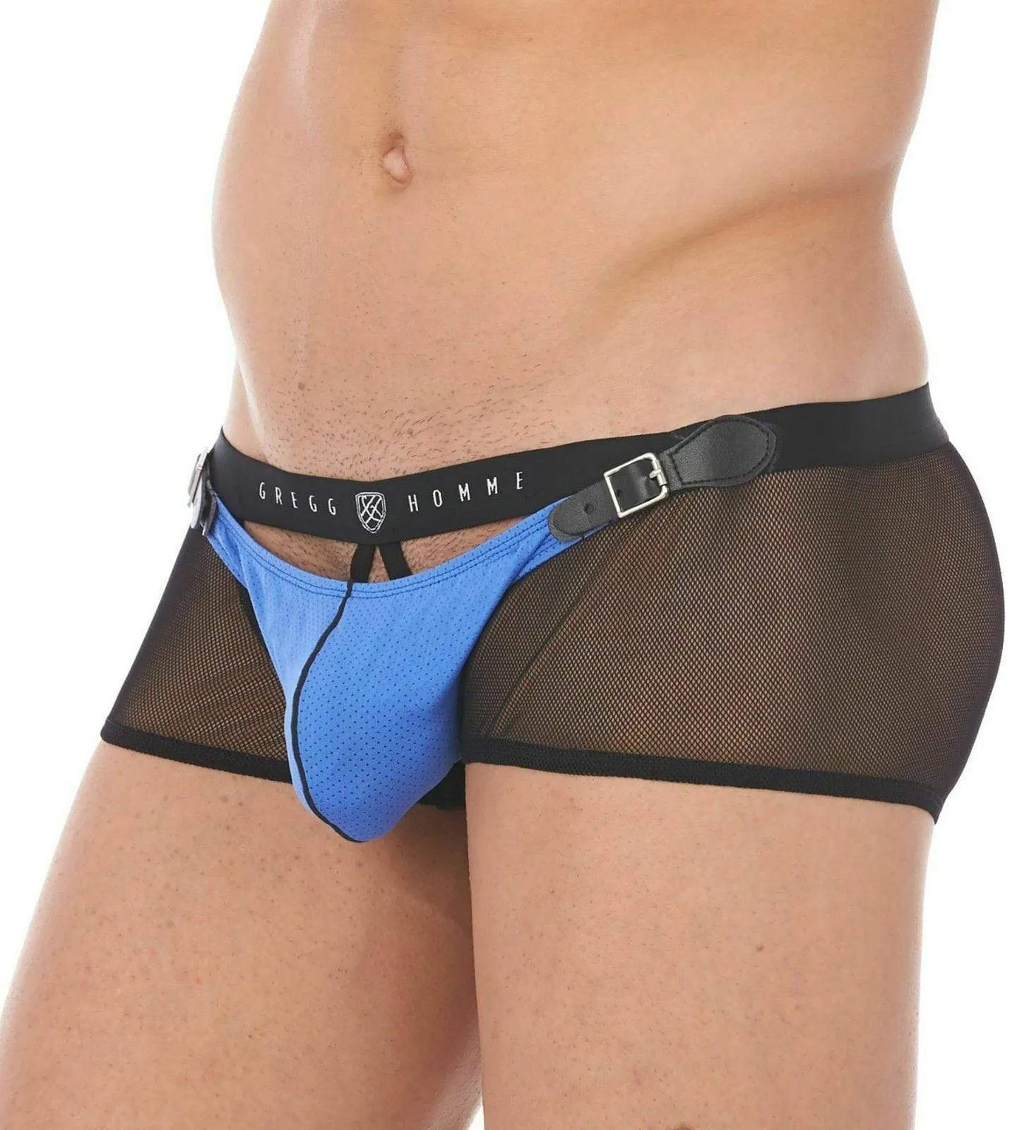 Gregg Homme Boxer Briefs Sexy Chaser C-Ring Detachable Pouch Blue 141005 127