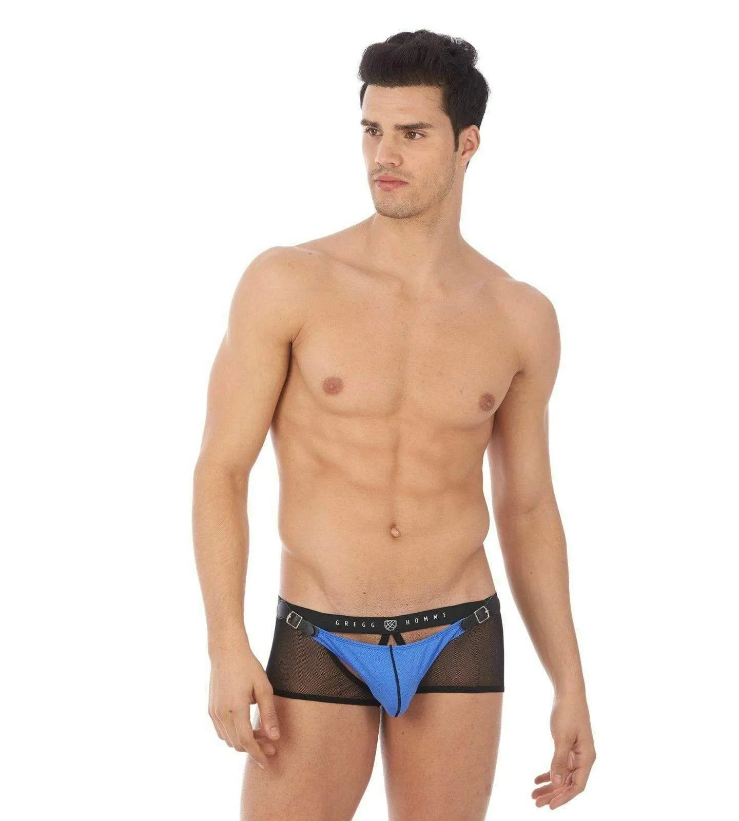 Gregg Homme Boxer Briefs Sexy Chaser C-Ring Detachable Pouch Blue 141005 127