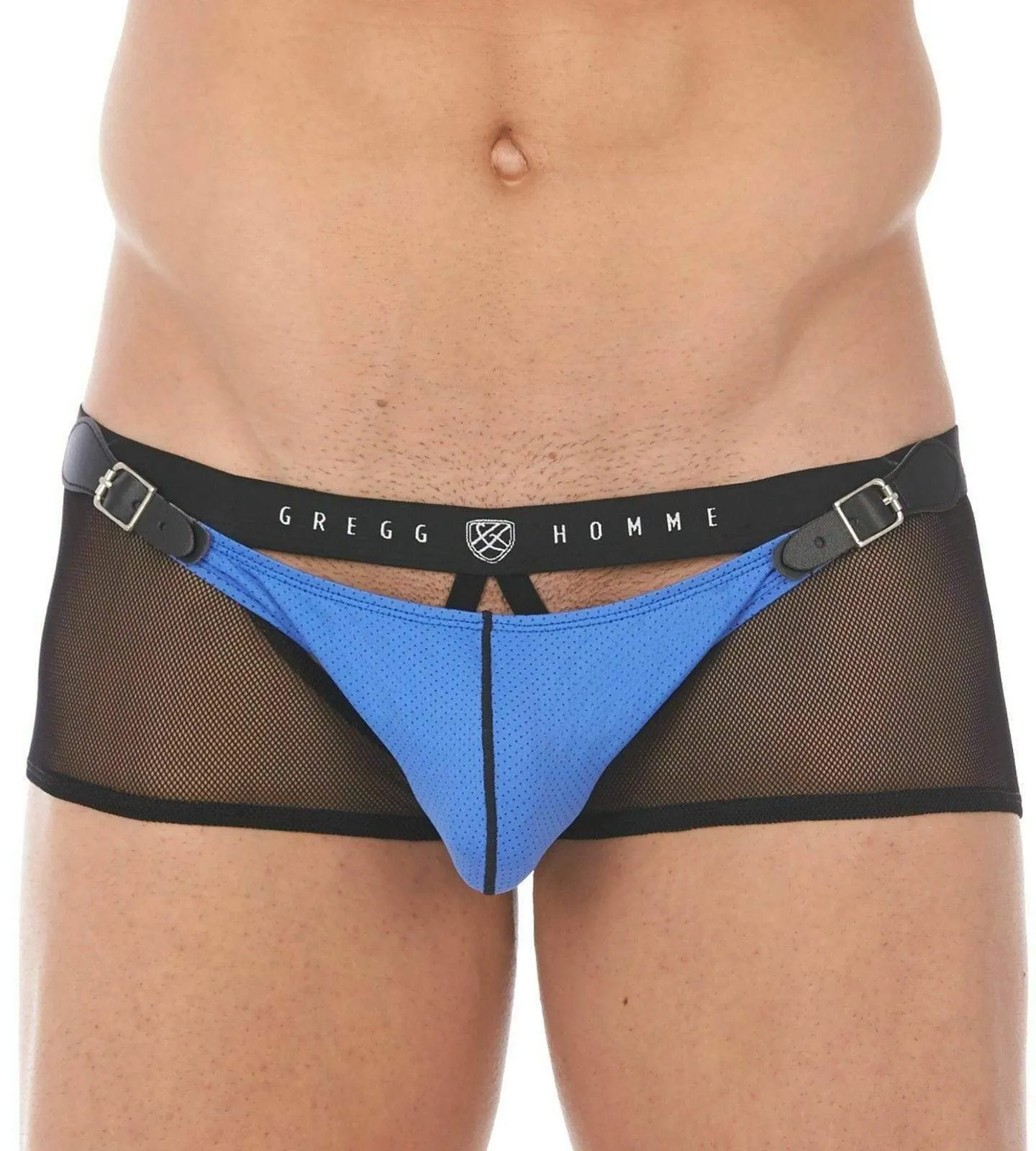 Gregg Homme Boxer Briefs Sexy Chaser C-Ring Detachable Pouch Blue 141005 127