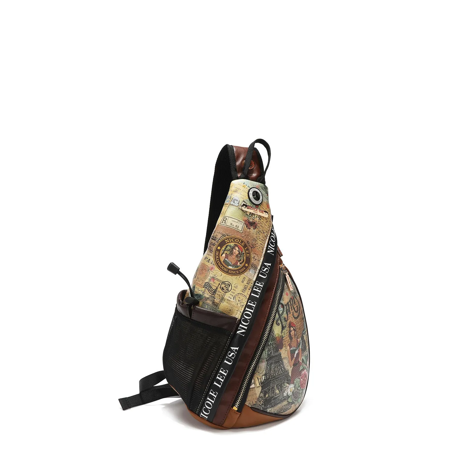 JAZMIN SLING BACKPACK WITH EARPHONE PORT