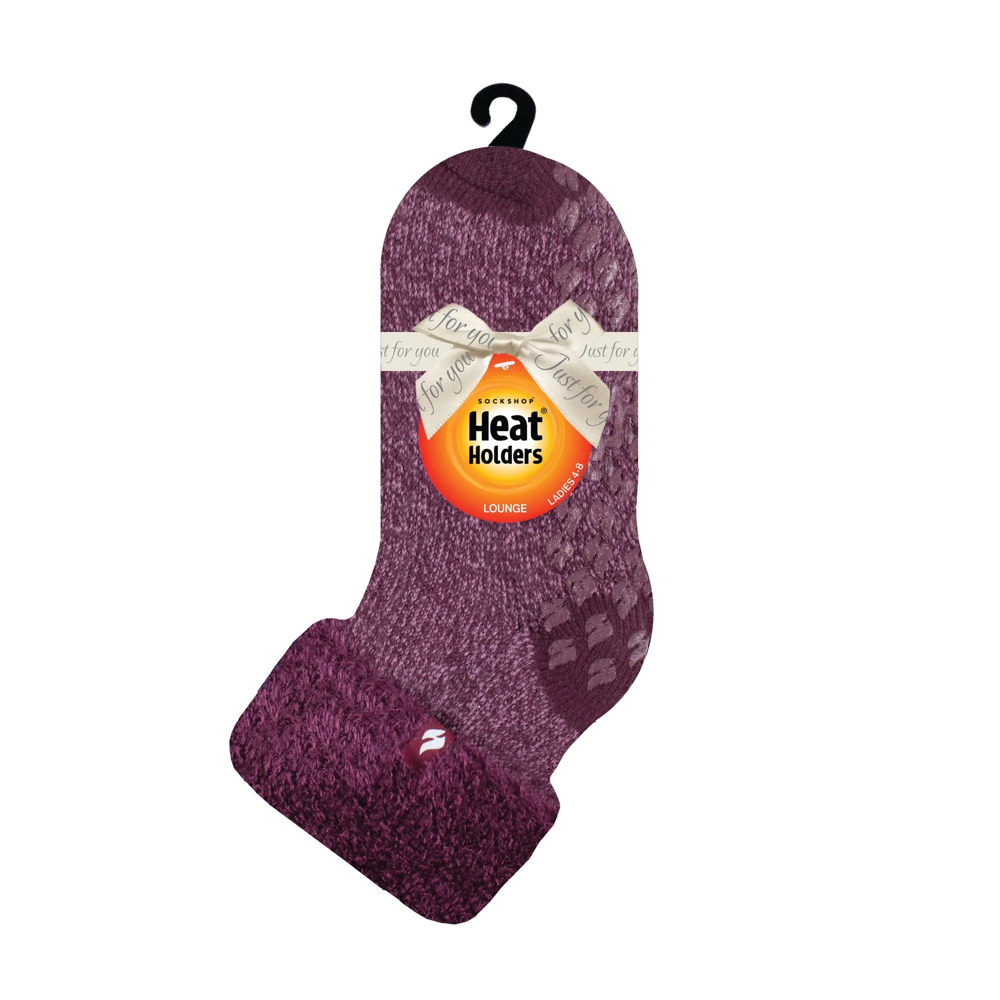 Ladies Original Queenstown Lounge Socks with Turnover Top - Rose