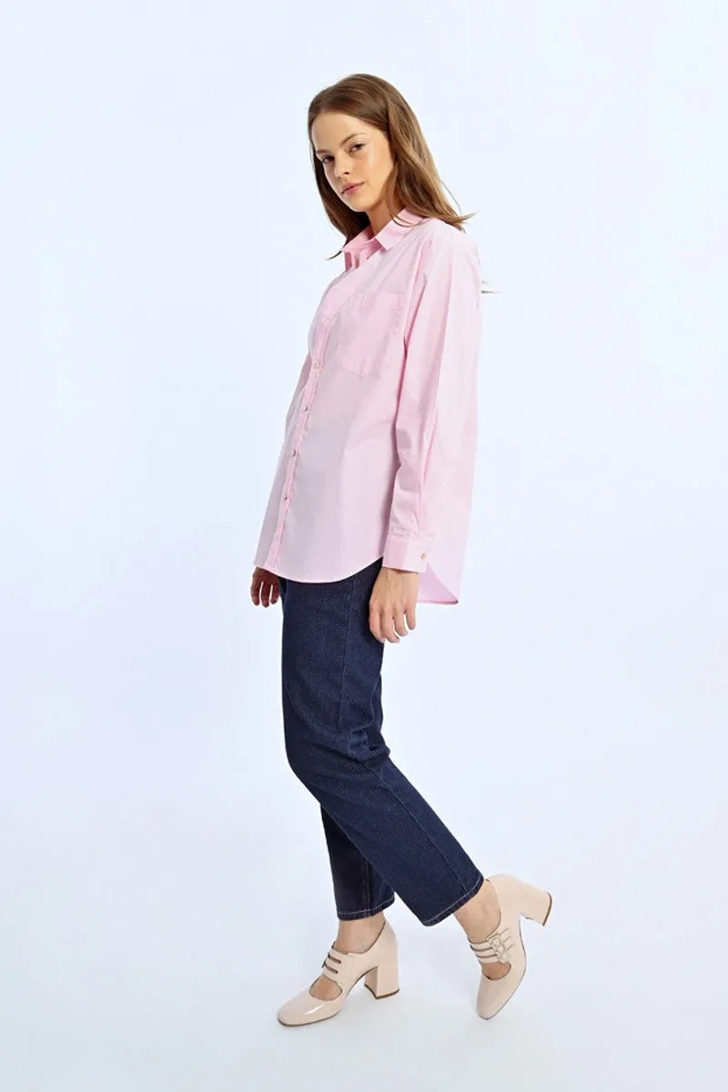 Lili Sidonio Light Pink Oversized Shirt