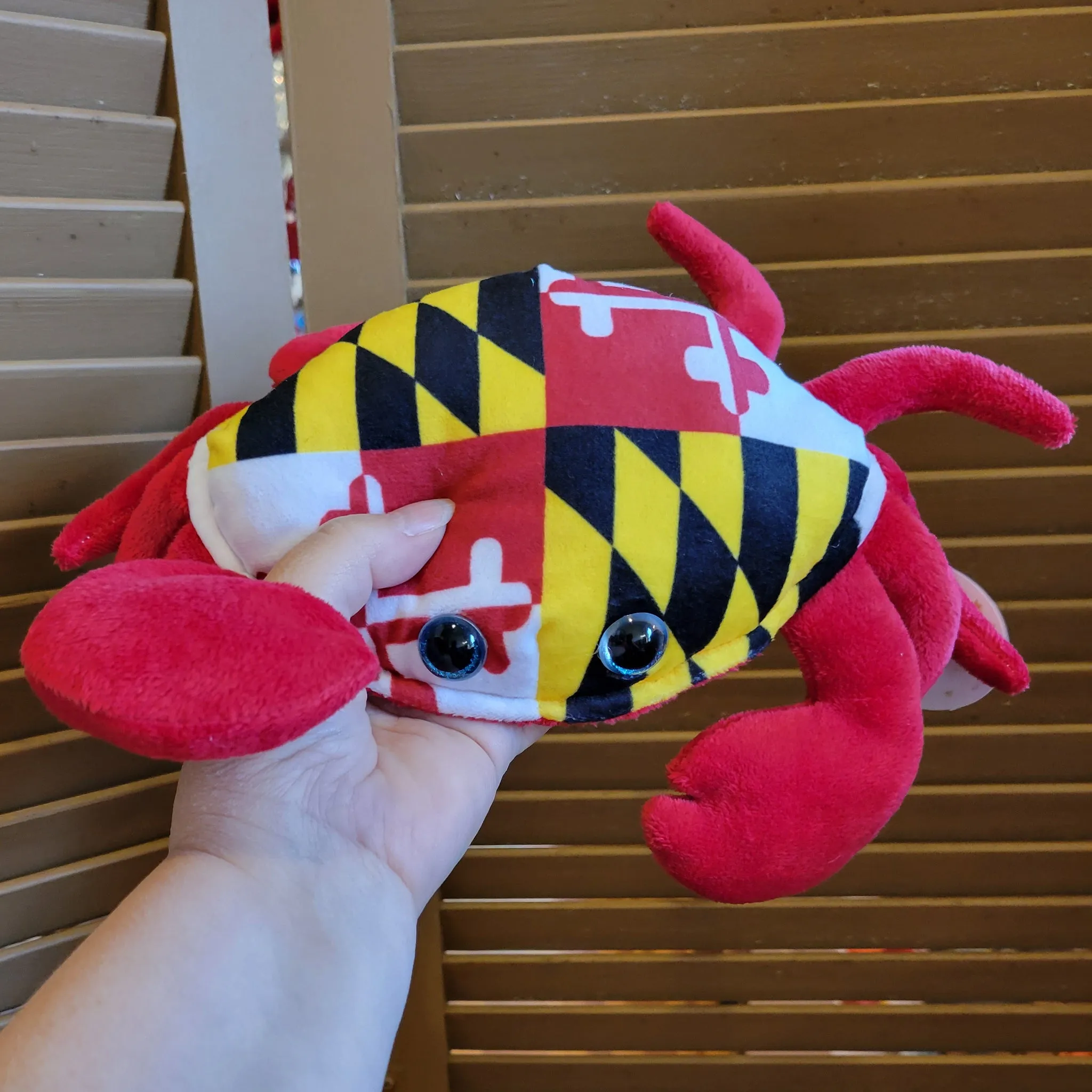 Maryland Flag Crab Plush Toy