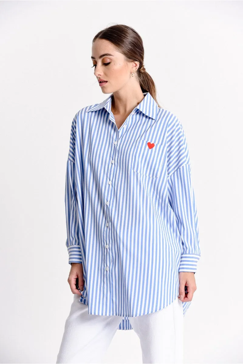 Molly Bracken Striped Woven Shirt