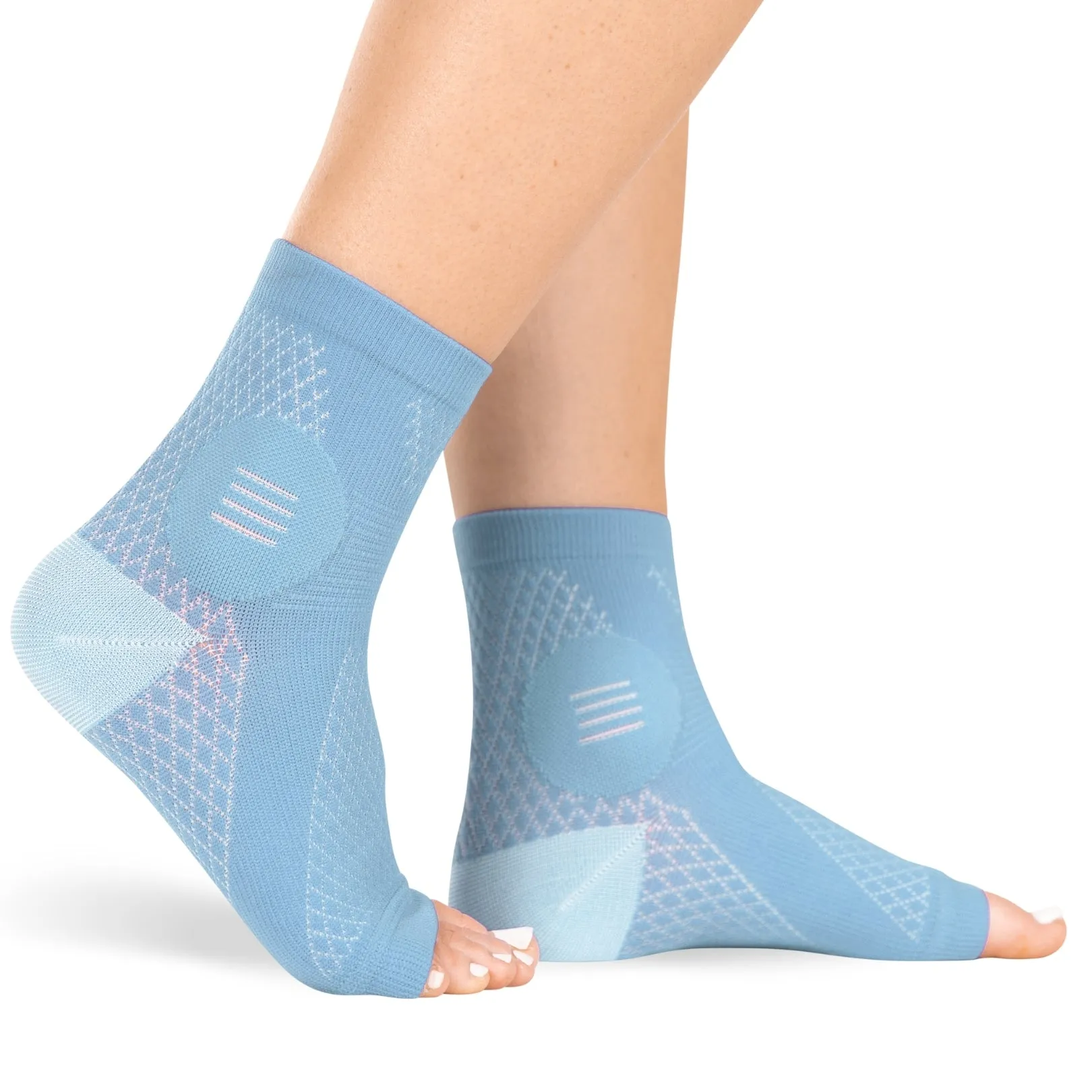 Neuropathy Socks | Compression Toeless Foot Pain Relief Sleeves for Diabetics and Peripheral Treatment (Pair)