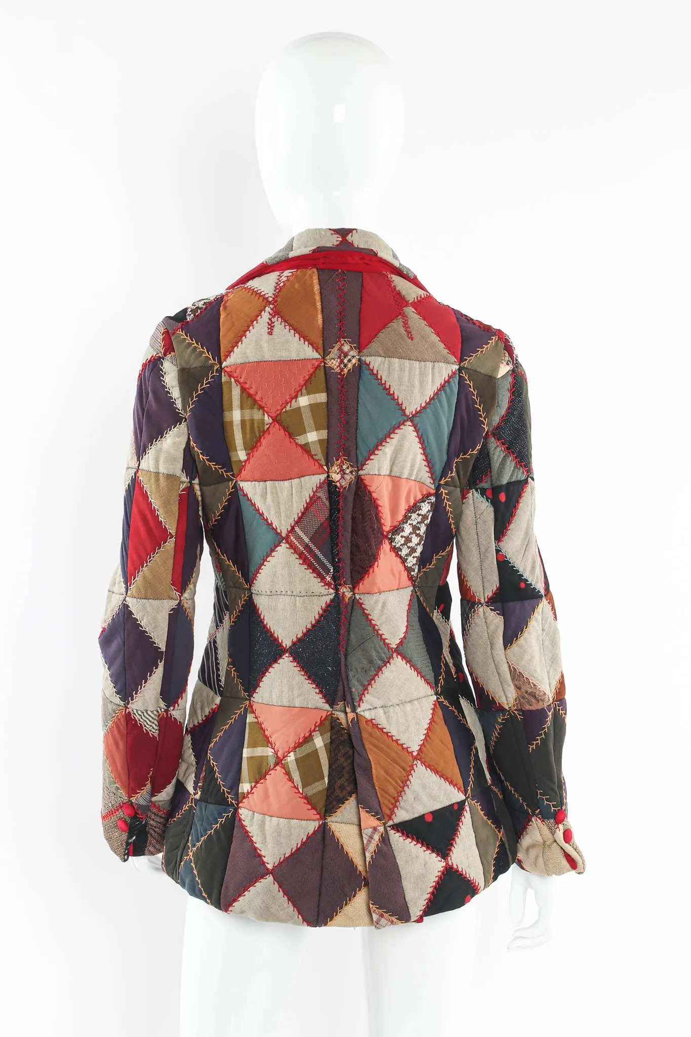 Patchwork Print Blazer