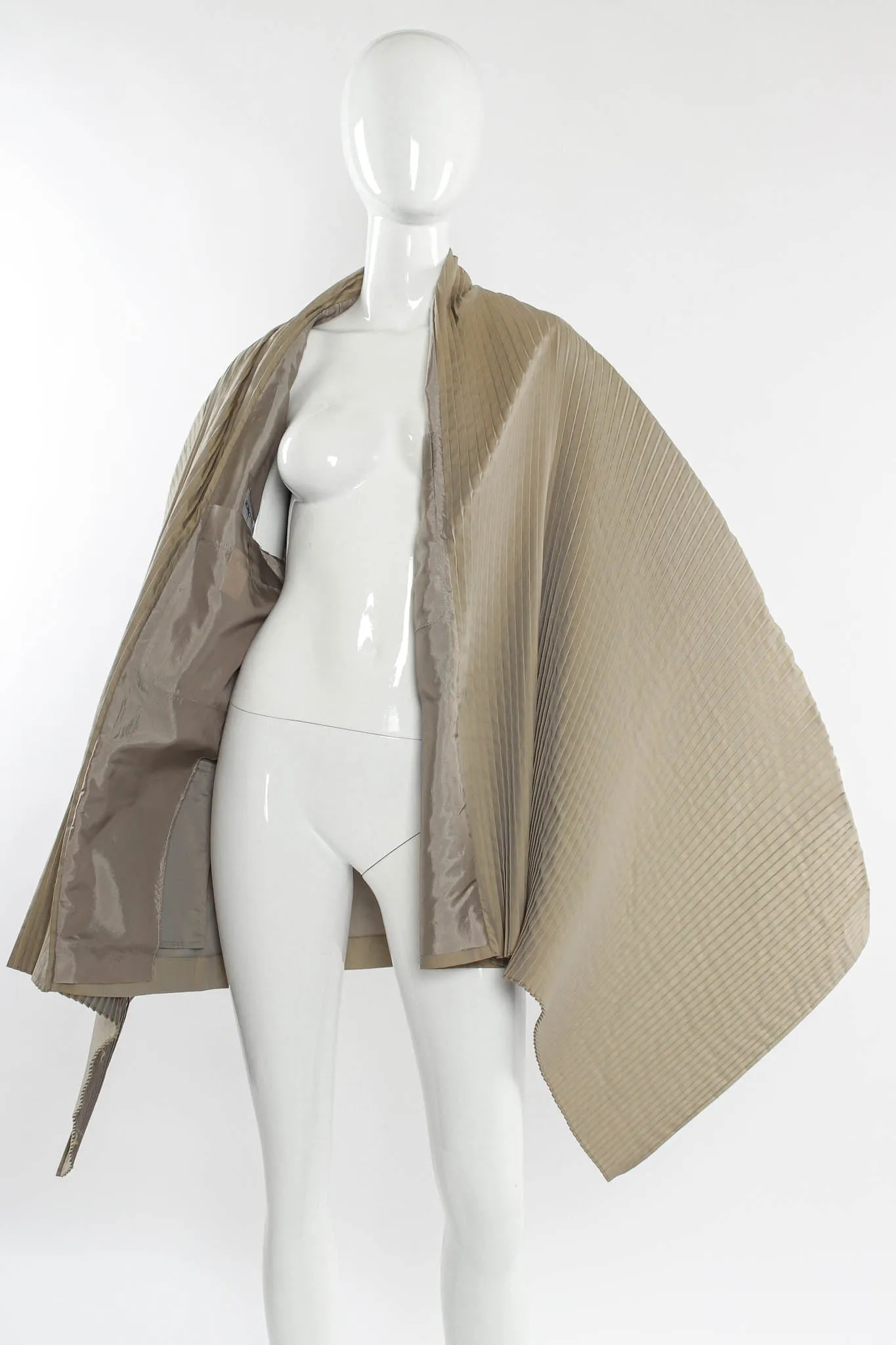 Pleated Cape Blazer