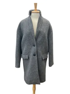 Rag and Bone Grey Wool Blend Coat, S/P