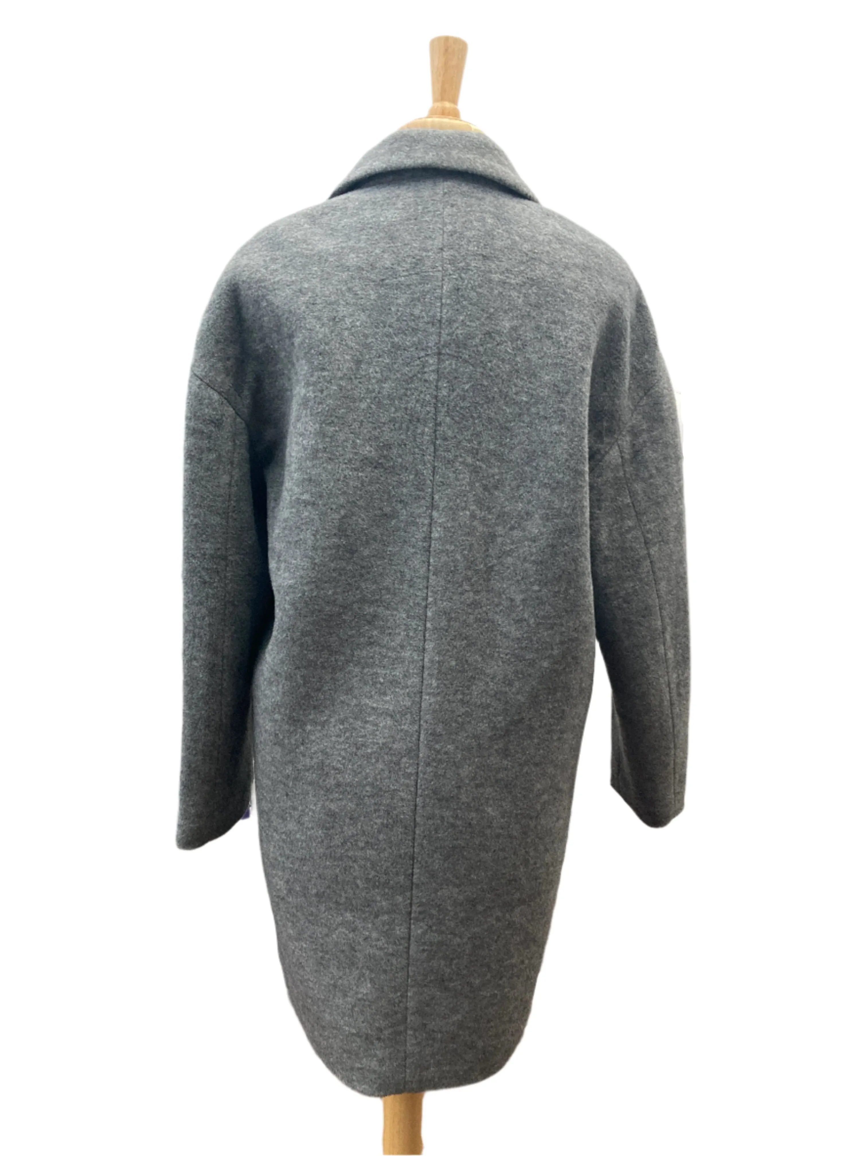 Rag and Bone Grey Wool Blend Coat, S/P