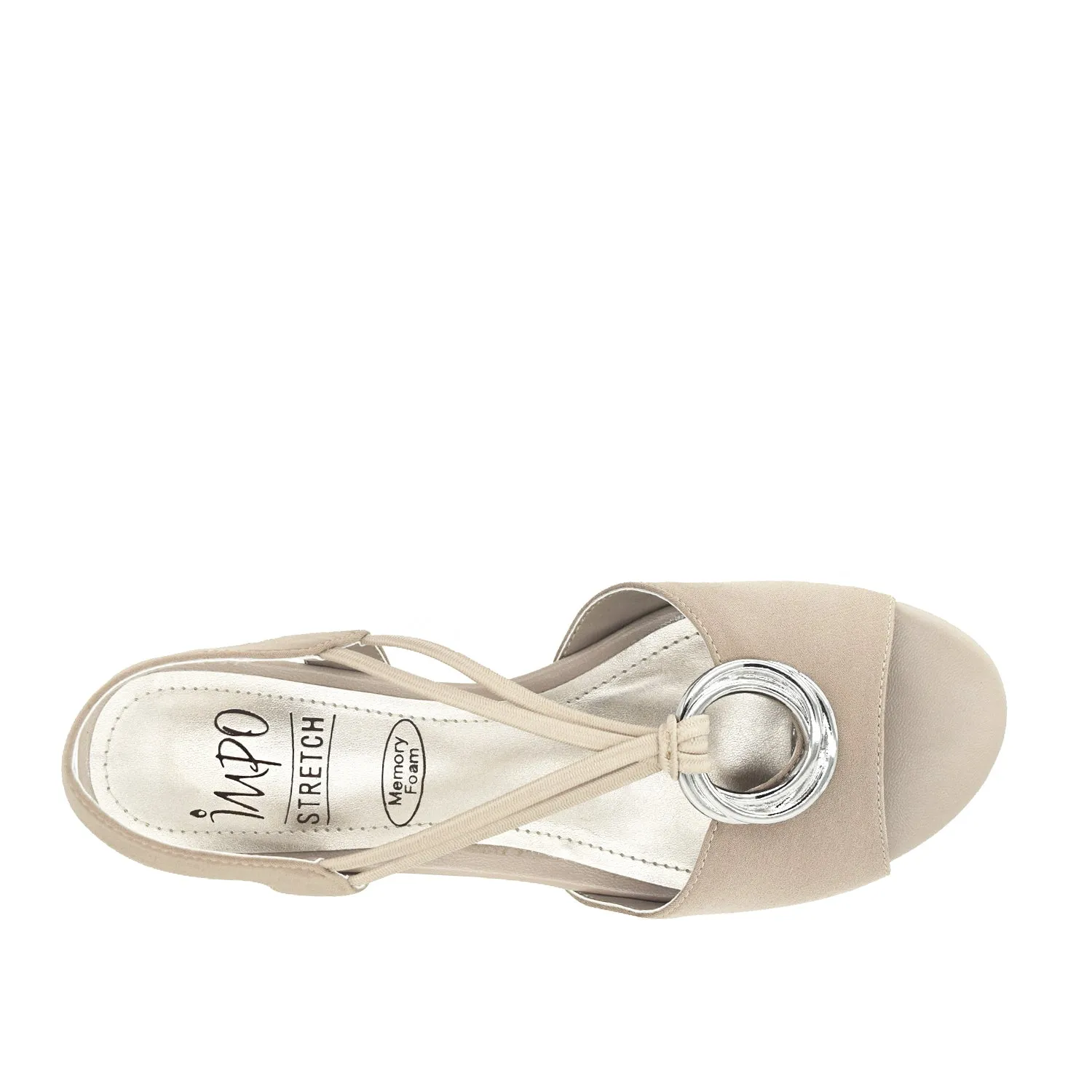 Raizel Ornamented Stretch Sandal with Memory Foam