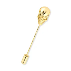 Skull Bones Pin in Sterling Silver