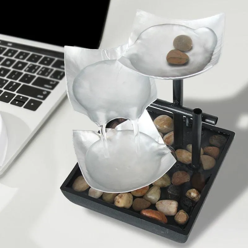 Sleek SereneFlow Desktop Water Fountain