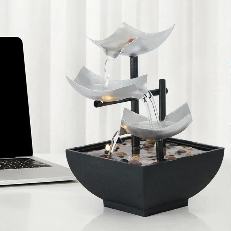 Sleek SereneFlow Desktop Water Fountain