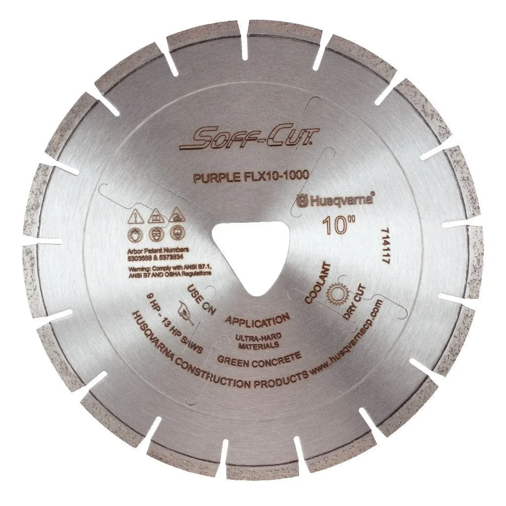 Soff Cut FLX Purple Series Husqvarna Diamond Blade