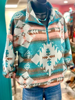 The Autumn at The Feedlot Aztec Pullover Jacket