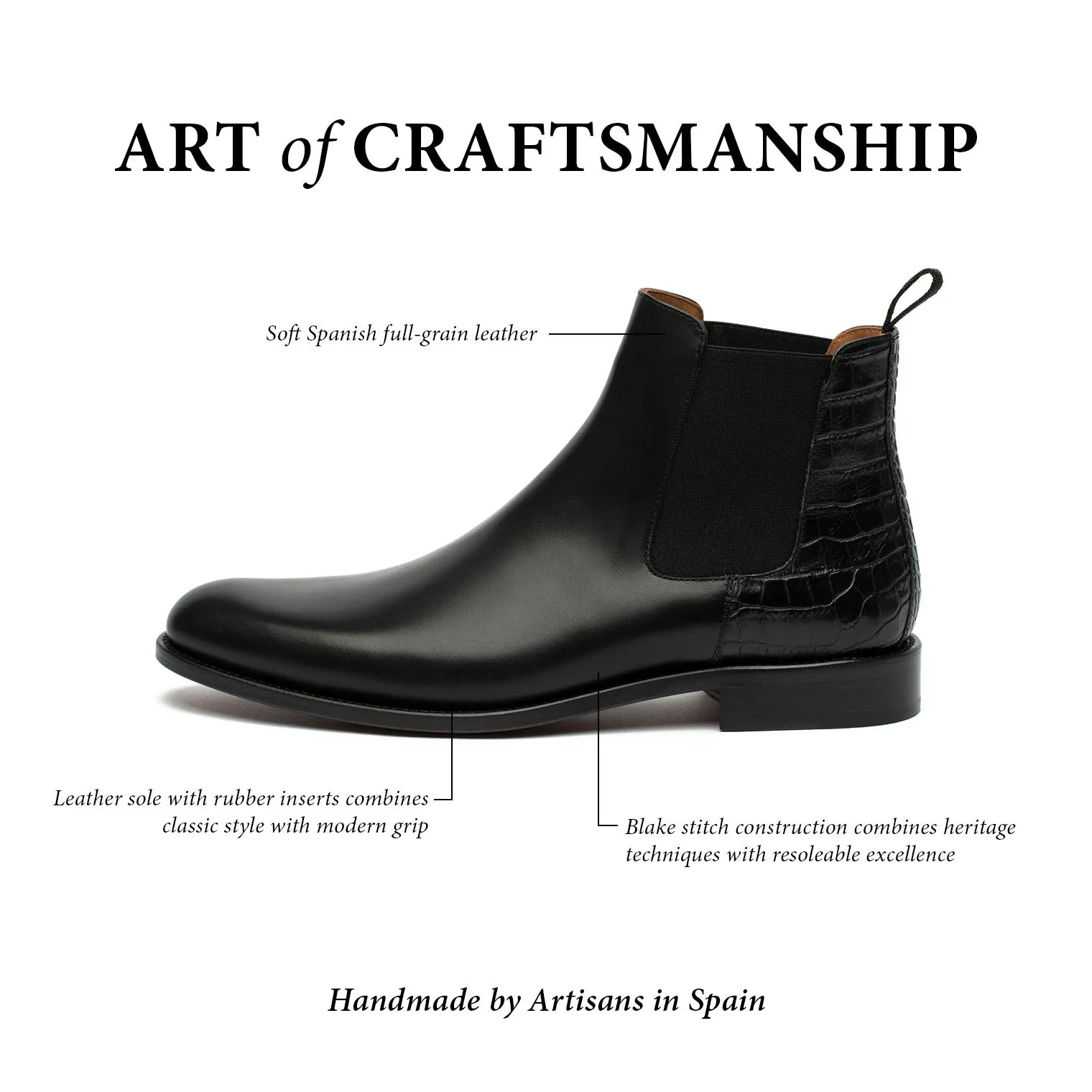 The Hiro Chelsea Boot in Midnight