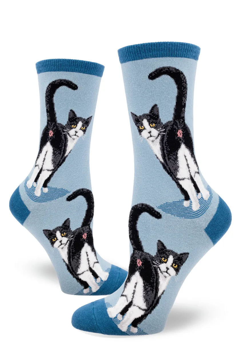 Tuxedo Cat Butt Women's Socks