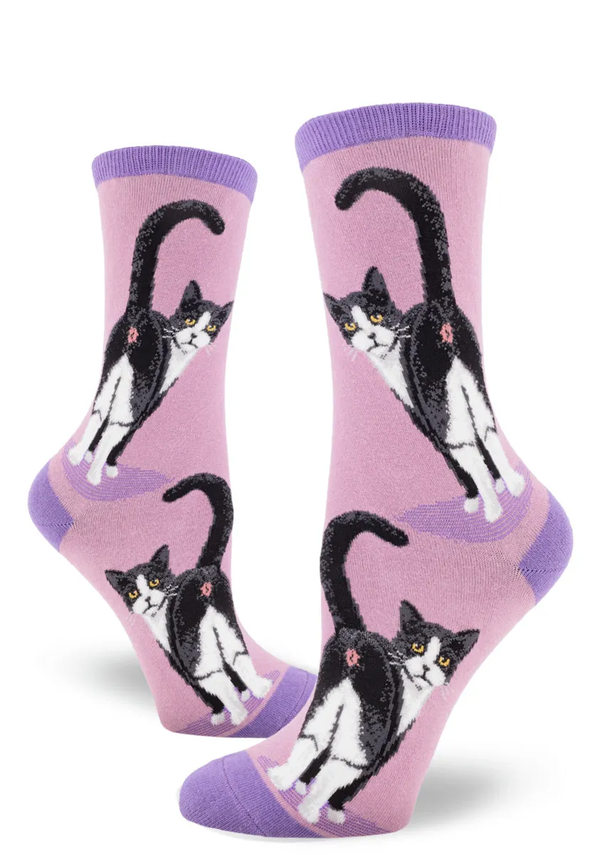 Tuxedo Cat Butt Women's Socks