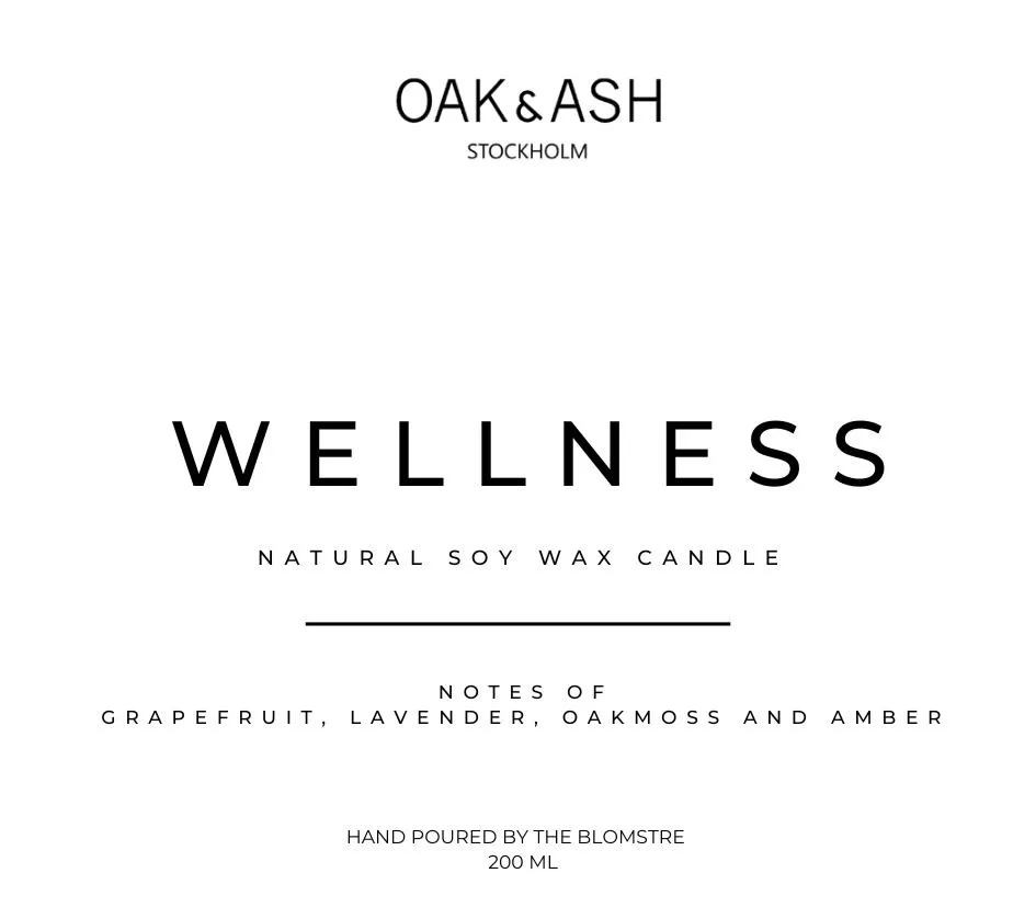 Wellness | Natural Soy Wax Candle | Vegan