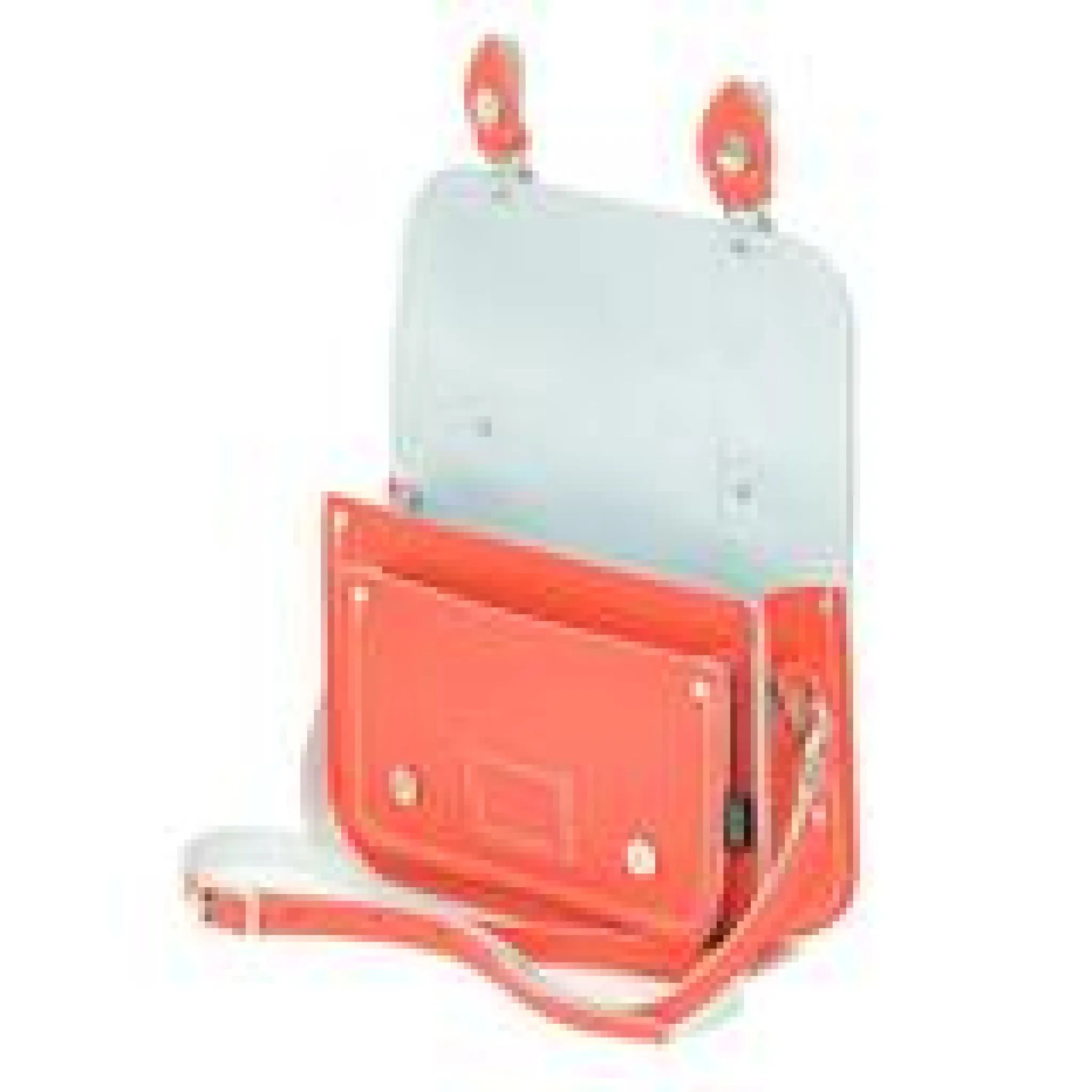 Zatchels Handmade Leather Midi Satchel Coral